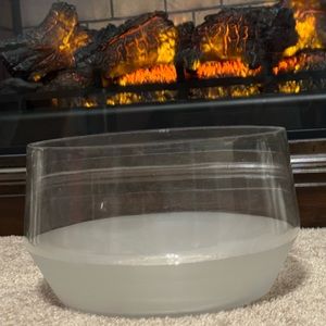 Frosted Morandi Glass Punch Bowl by designer ROOST NIB $137.80